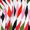 White-Red-Multi Diamond Printed Stretch Cotton Twill Sateen Woven Fabric By the Yard